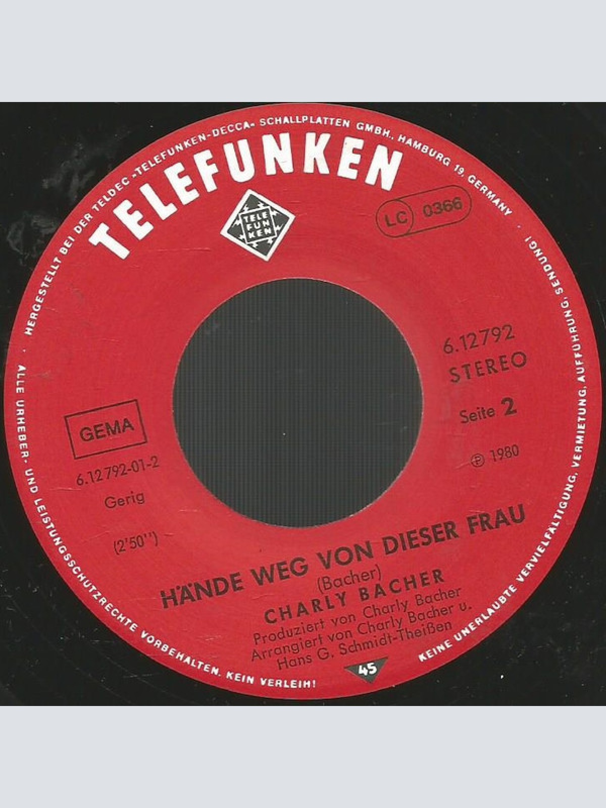 Vinyl / Charly Bacher - Sommerfieber