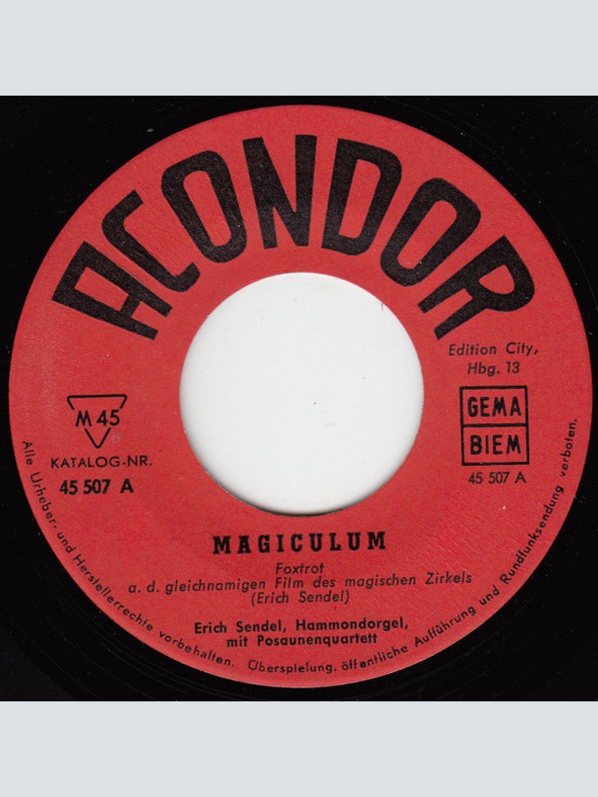 Vinyl / Erich Sendel Mit Seinem Posaunen-Quartet (2) - Magiculum