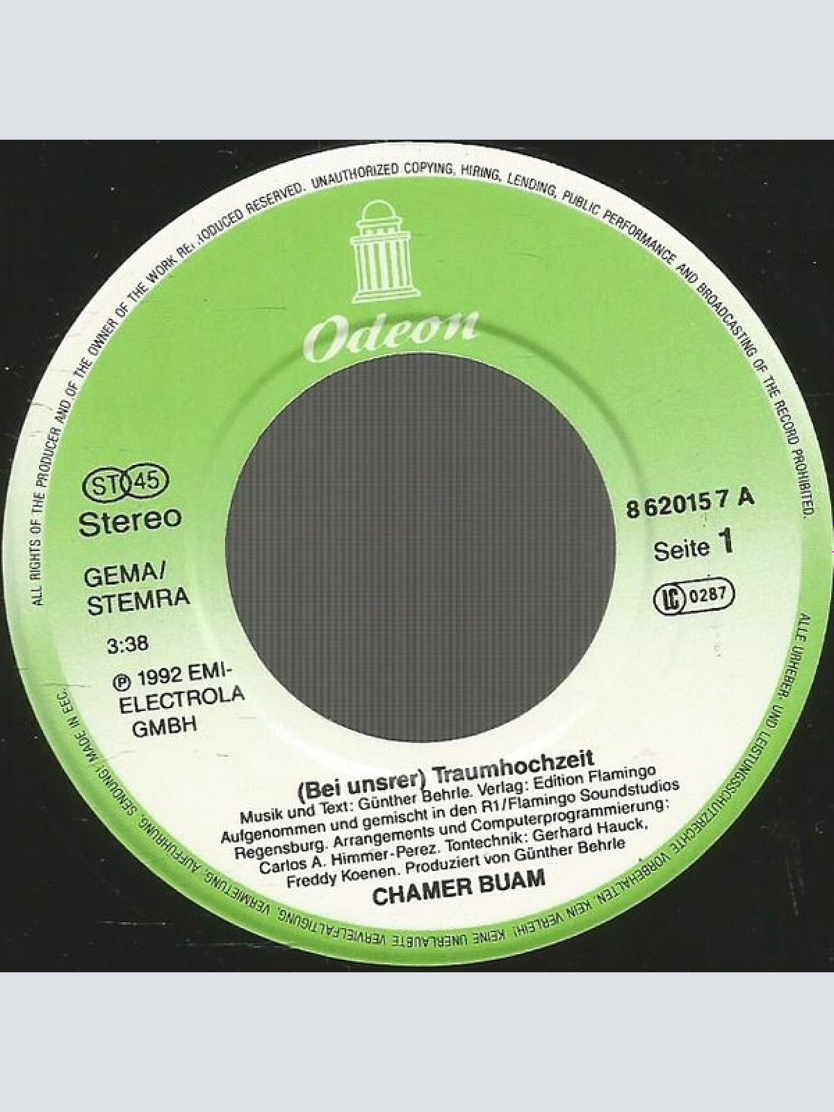 Vinyl / Chamer Buam - (Bei Unsrer) Traumhochzeit