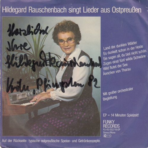 Vinyl / Hildegard Rauschenbach - Singt Lieder Aus Ostpreußen