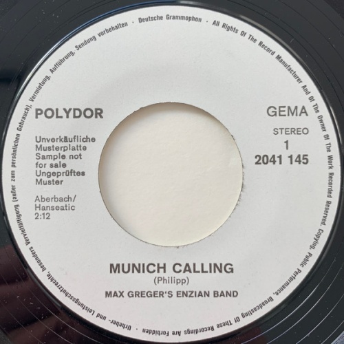 Vinyl / Max Greger's Enzian Band* - Munich Calling