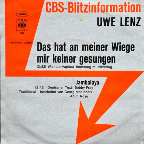 Vinyl / Uwe Lenz - Das Hat An Meiner Wiege Mir Keiner Gesungen