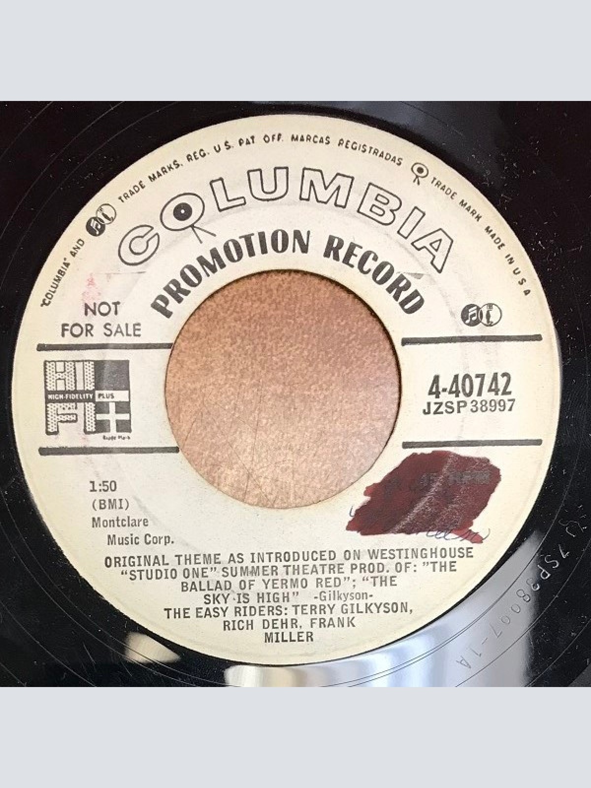 Vinyl / The Easy Riders* - Yermo's Nightmare & Yermo Red / The Sky Is High