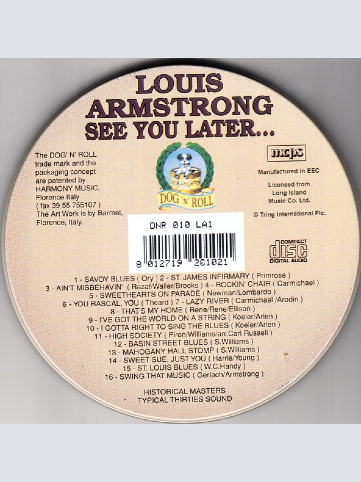 CD / Louis Armstrong - See You Later...