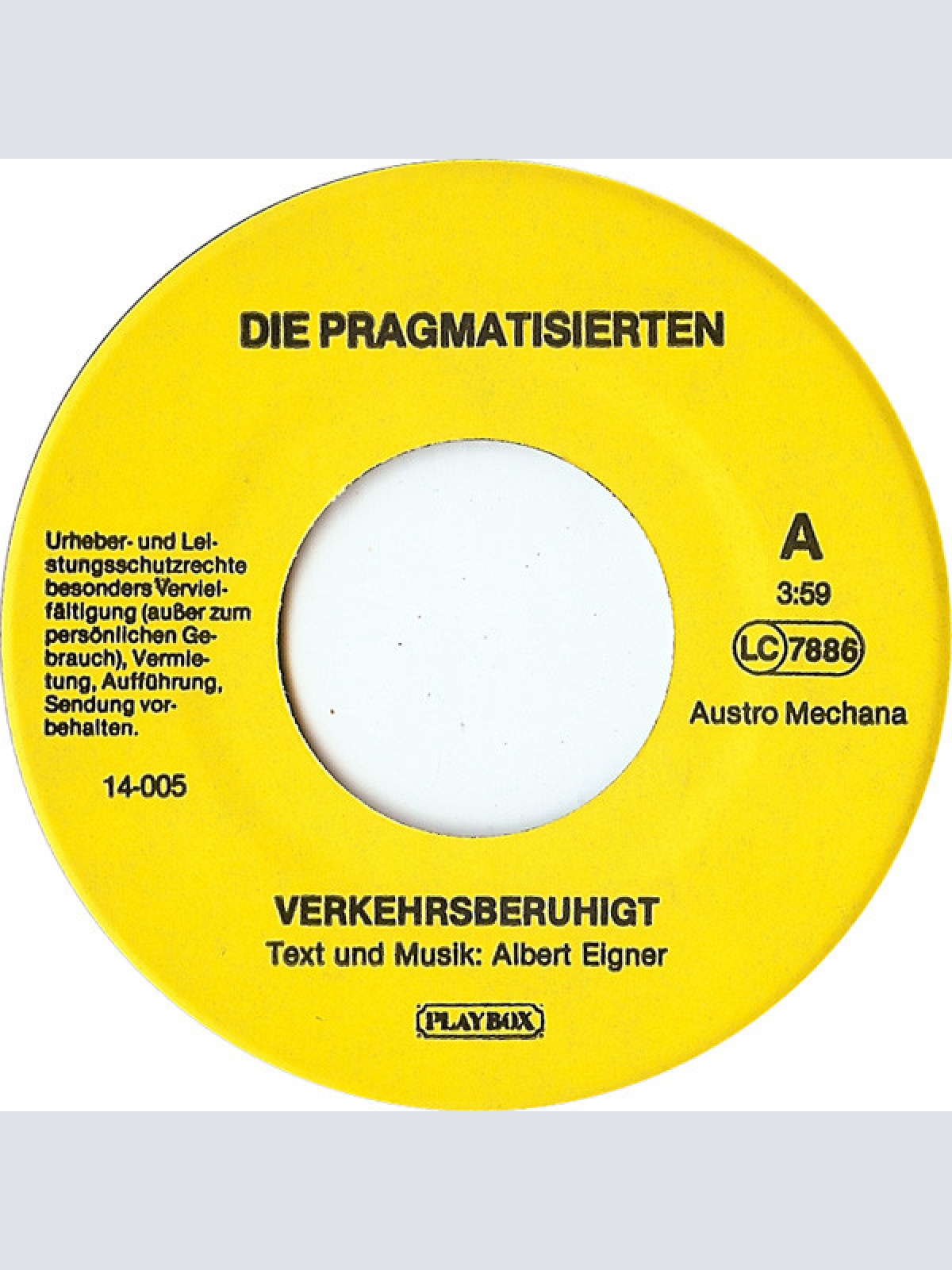 Vinyl / Die Pragmatisierten - Verkehrsberuhigt