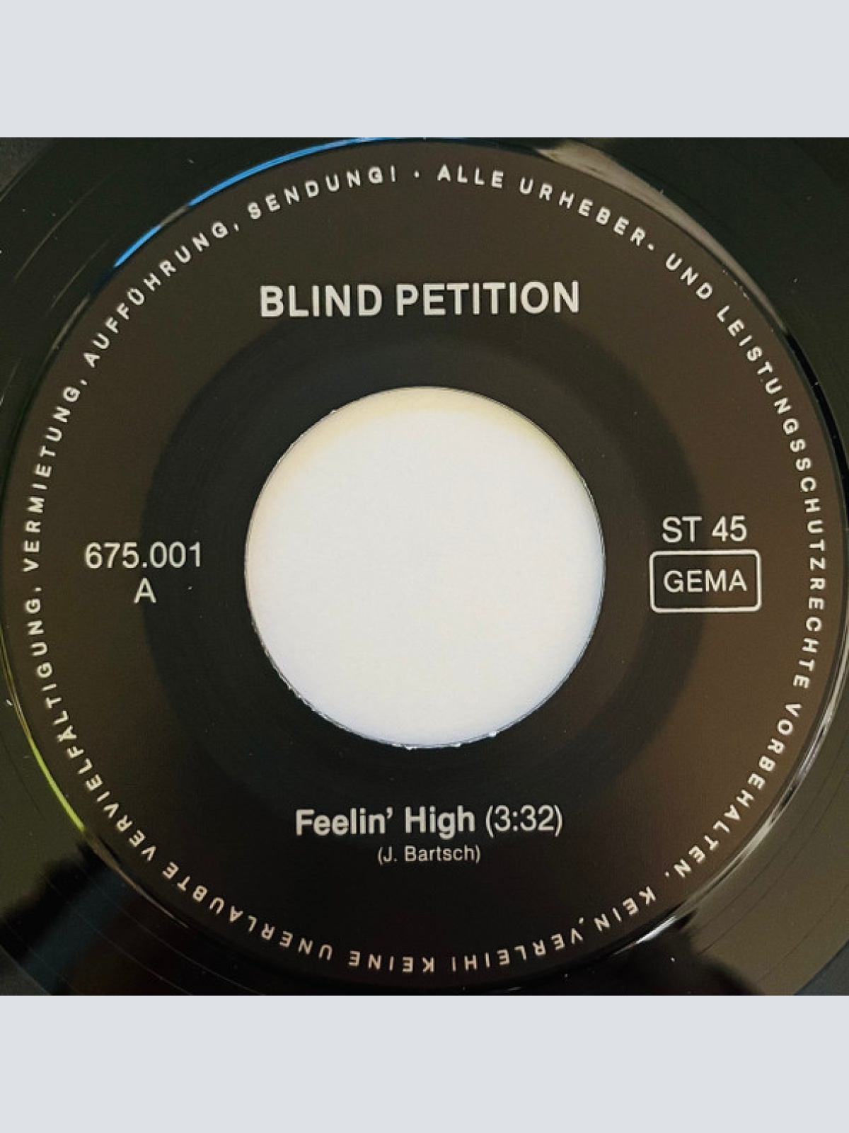 Vinyl / Blind Petition - Feelin High / Down To The Ground