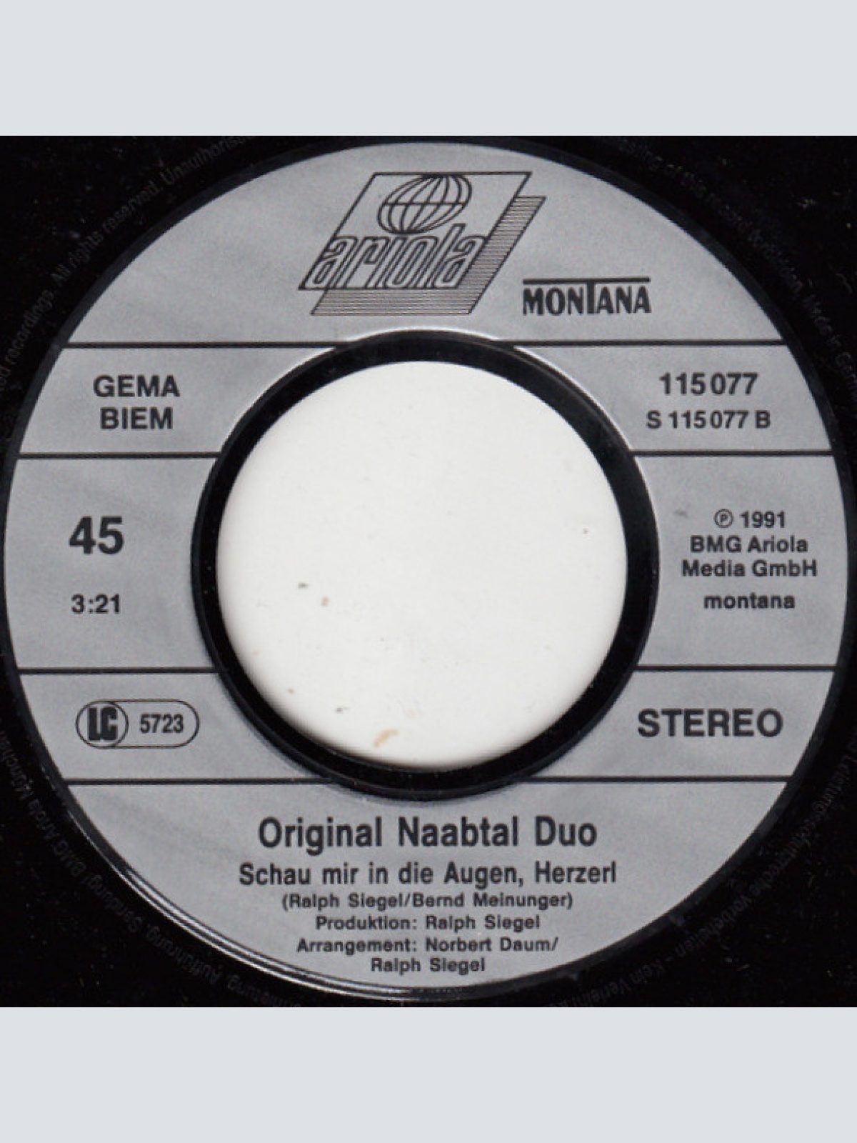 Vinyl / Original Naabtal Duo - Menschen Hab'n Auf Gott Vergessen