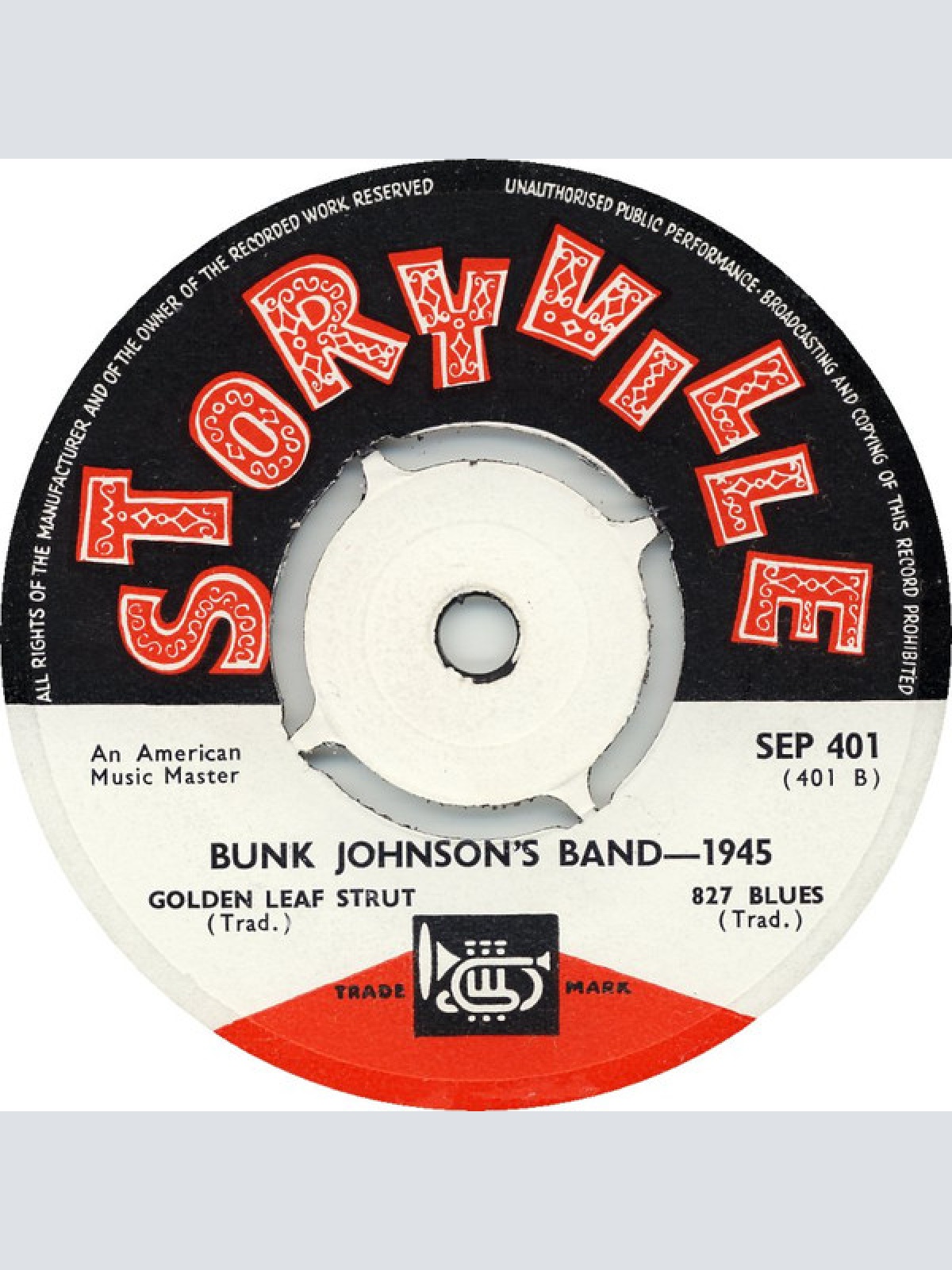 Vinyl / Bunk Johnson's Band* - Bunk Johnson's Band 1945