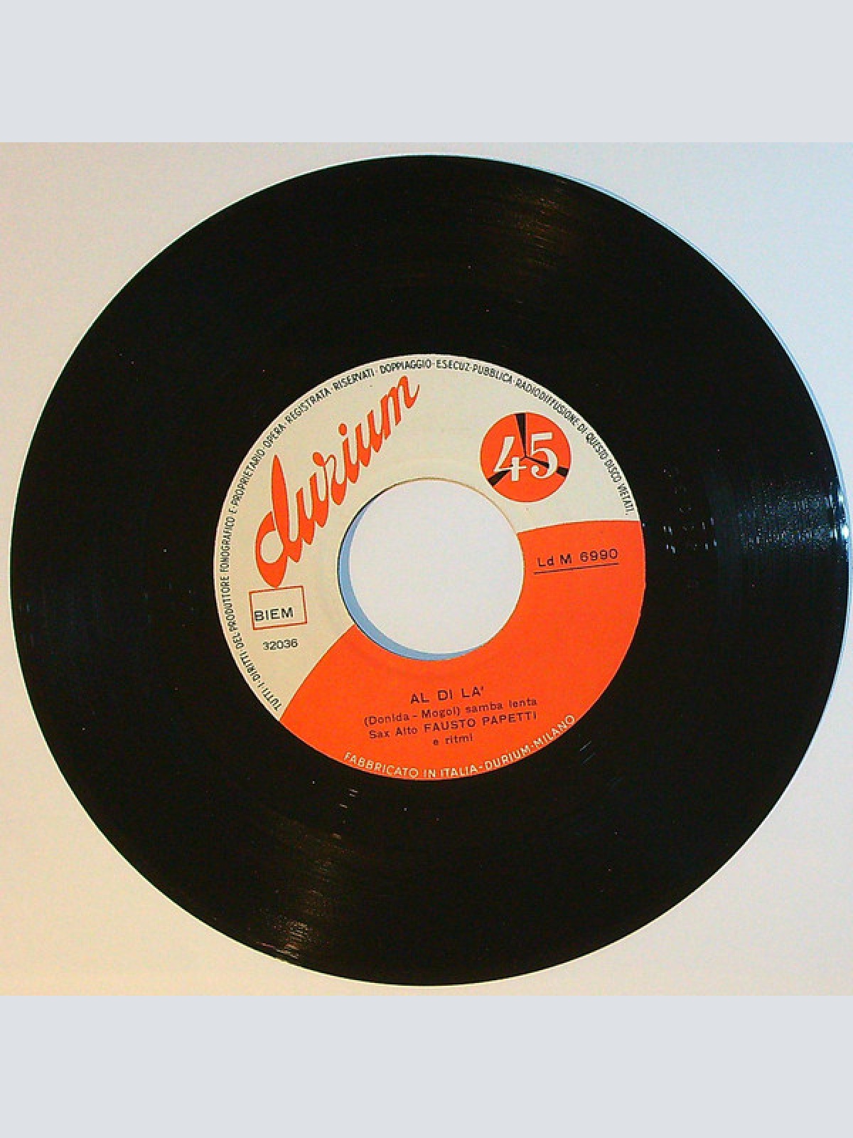 Vinyl / Fausto Papetti Sax Alto E Ritmi* - Al Di Là / Come Sinfonia