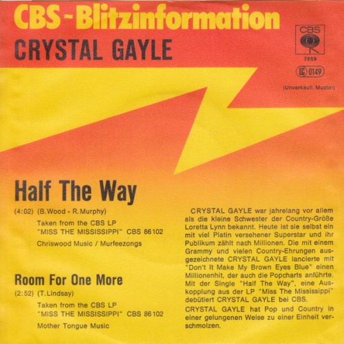 Vinyl / Crystal Gayle - Half The Way