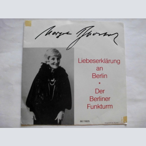 Vinyl / Margot Apostol - Liebeserklärung An Berlin / Der Berliner Funkturm