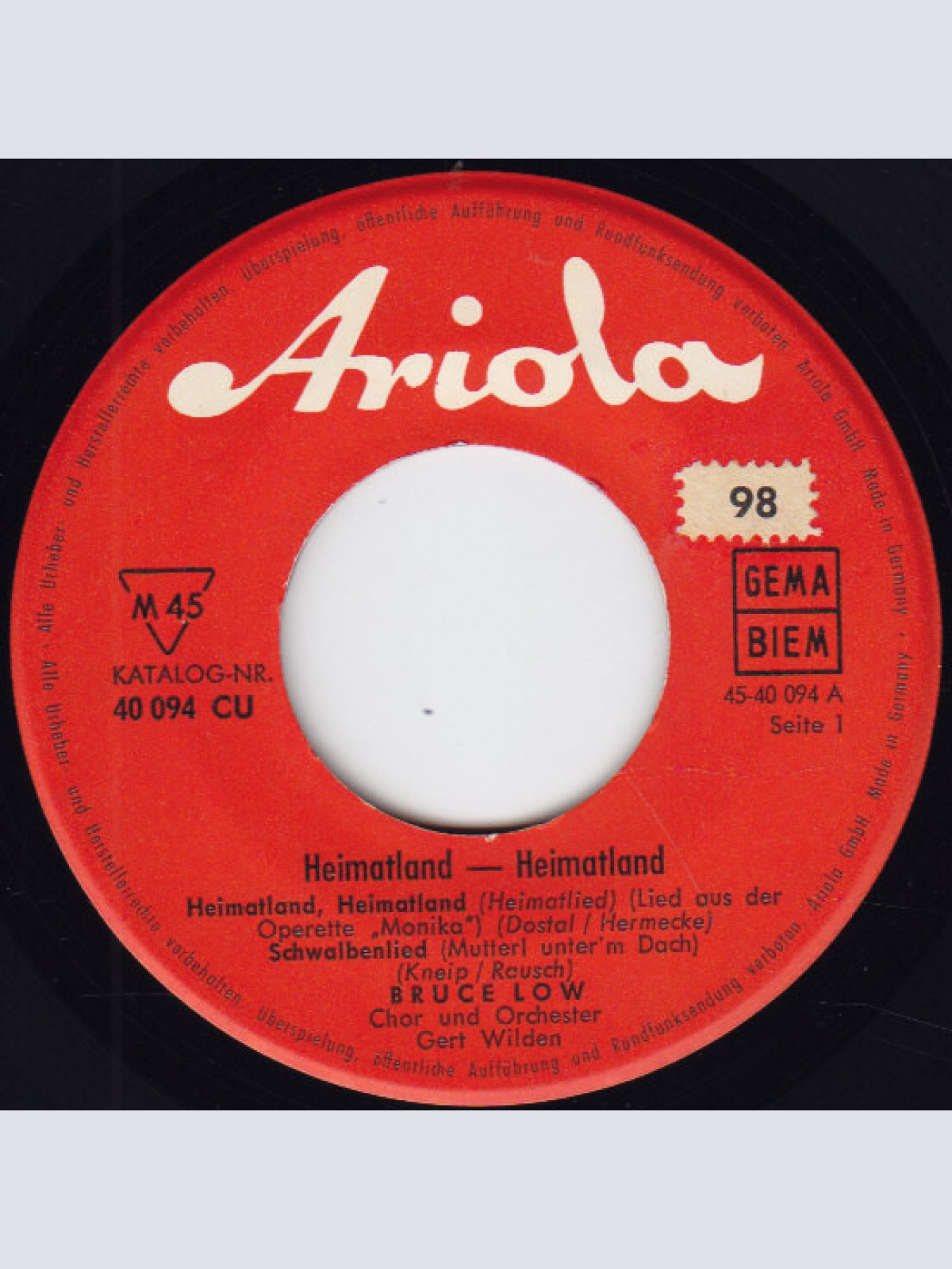 Vinyl / Bruce Low - Heimatland - Heimatland