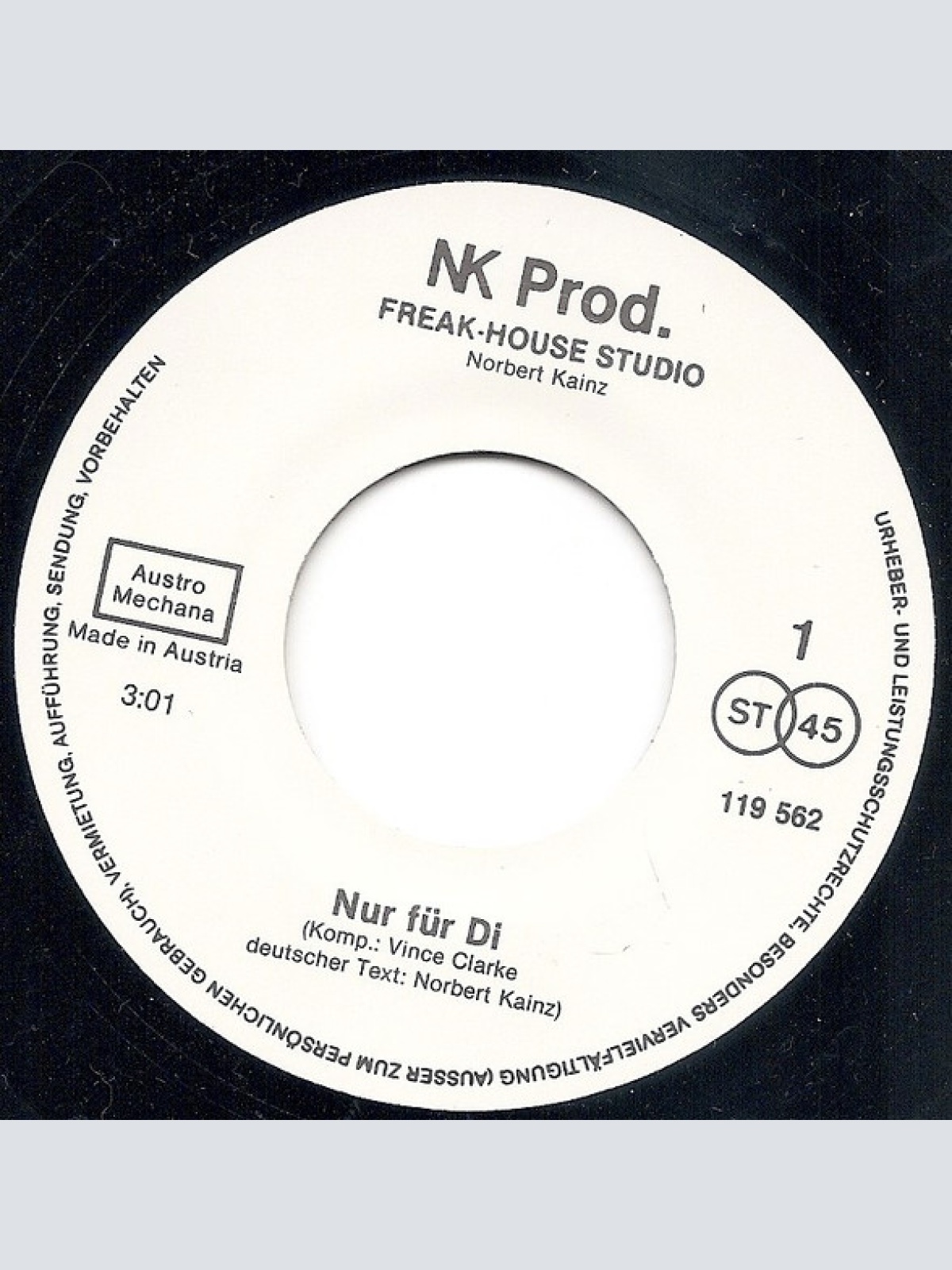 Vinyl / Norbert Kainz - Nur Für Di!...