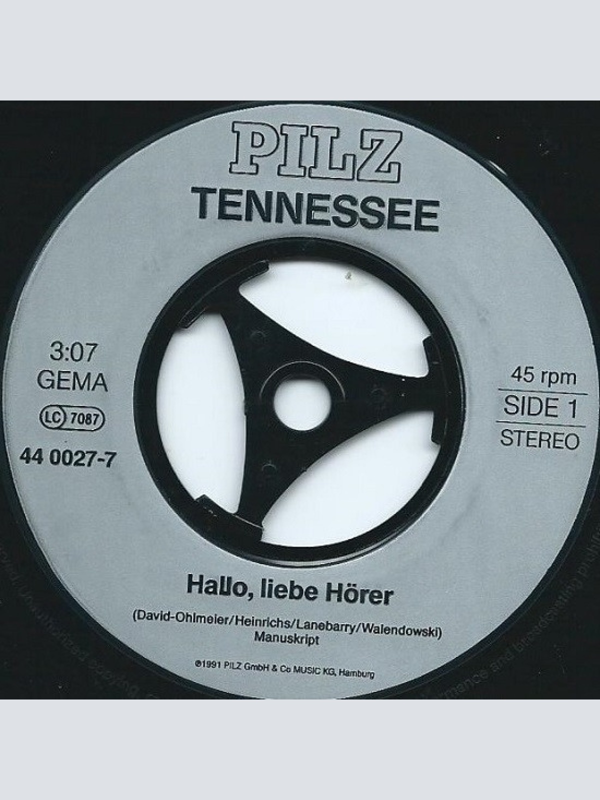 Vinyl / Tennessee (2) - Hallo, Liebe Hörer