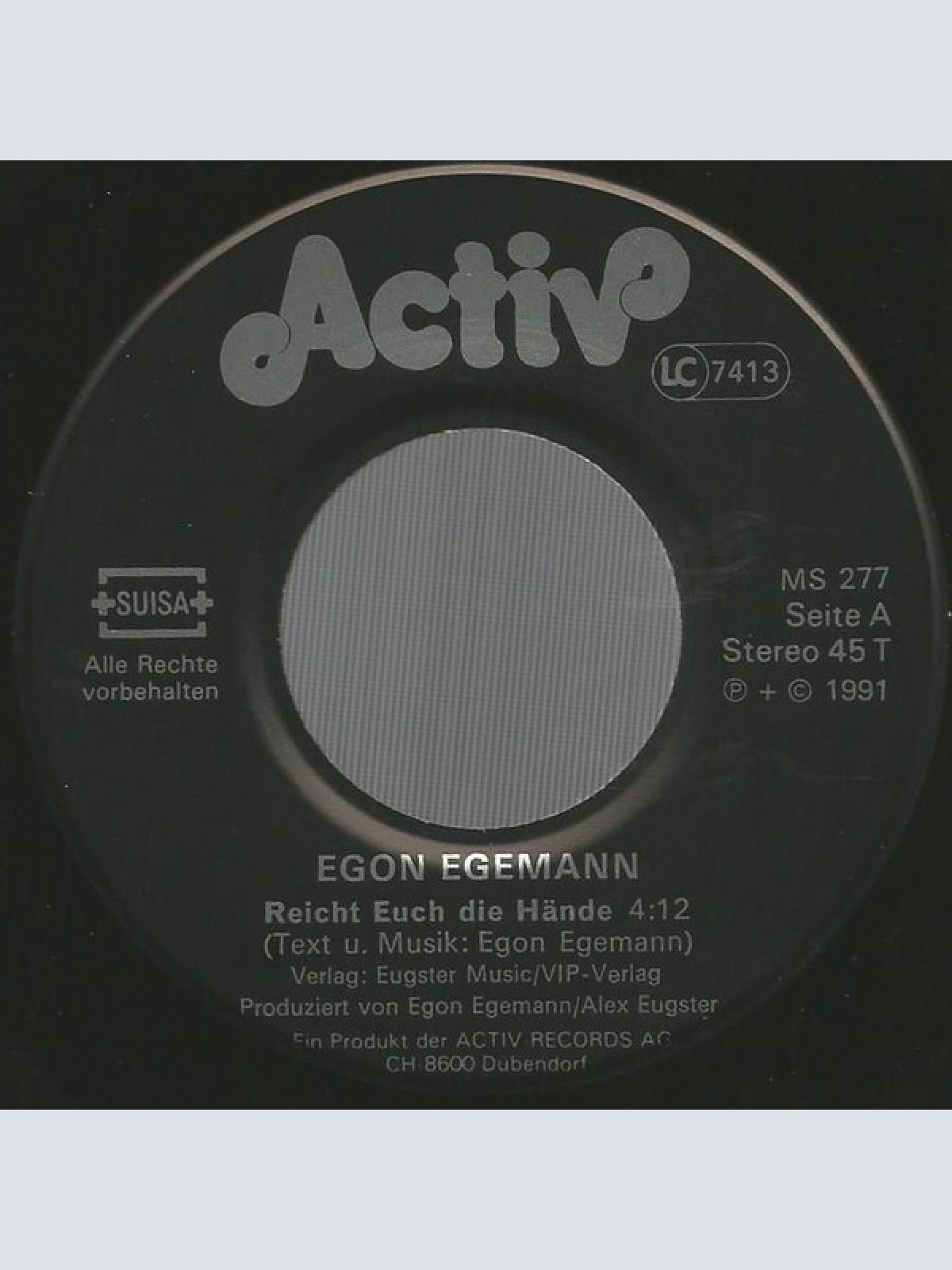 Vinyl / Egon Egemann - Reicht Euch Die Hände