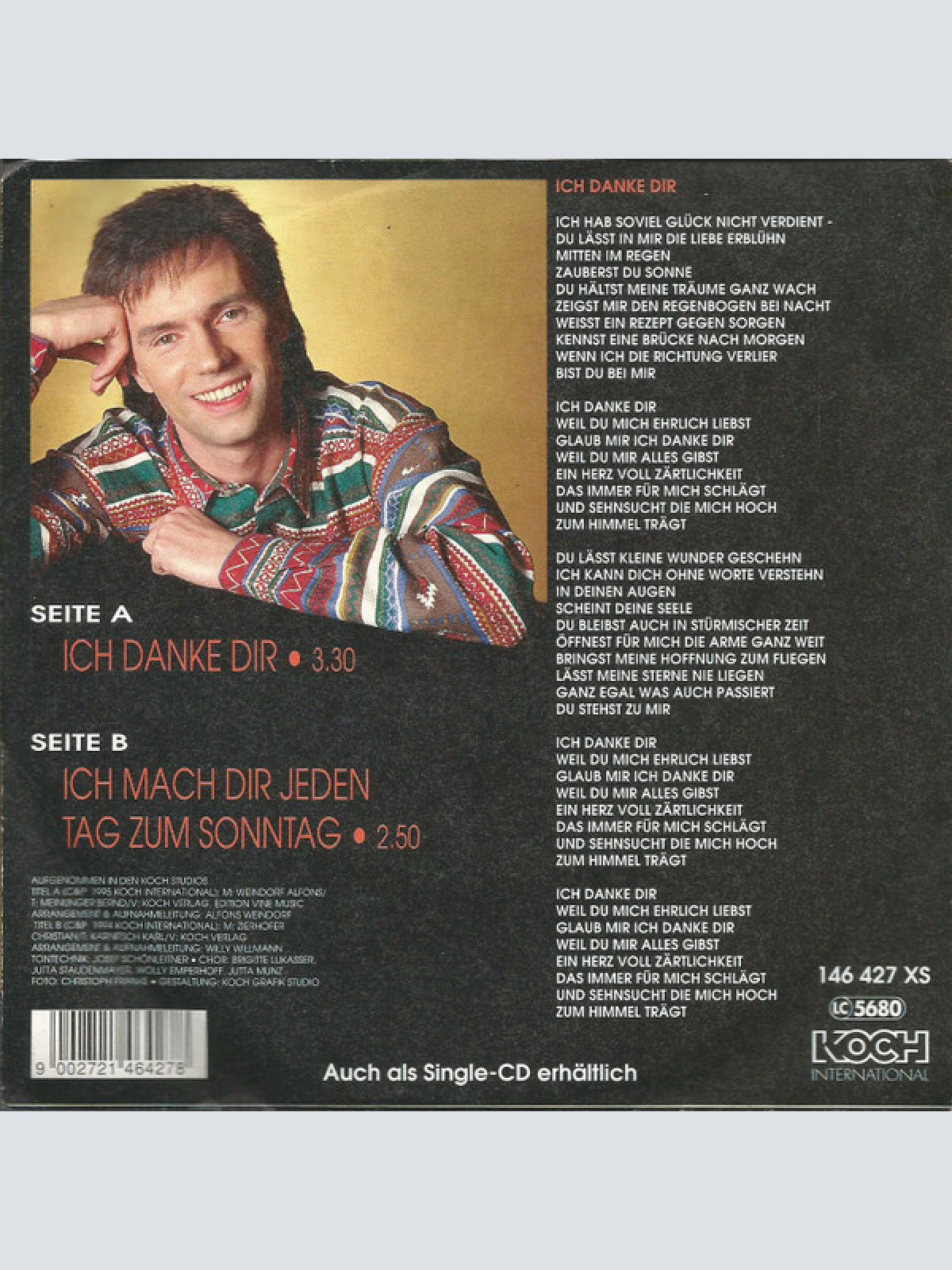 Vinyl / Kurt Elsasser - Ich Danke Dir