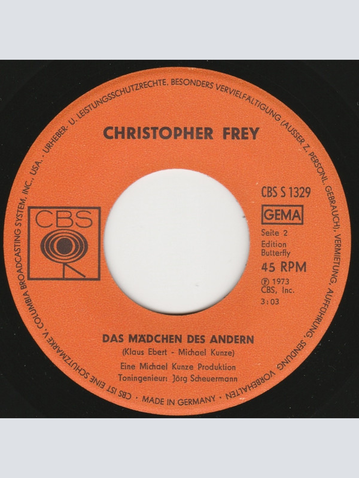 Vinyl / Christopher Frey (2) - Keine War So Wie Du