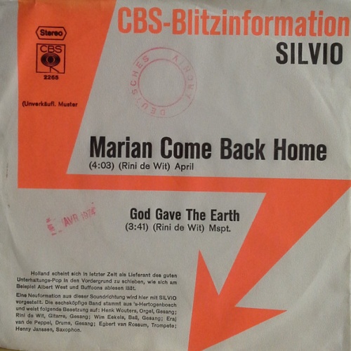 Vinyl / Silvio (3) - Marian Come Back Home