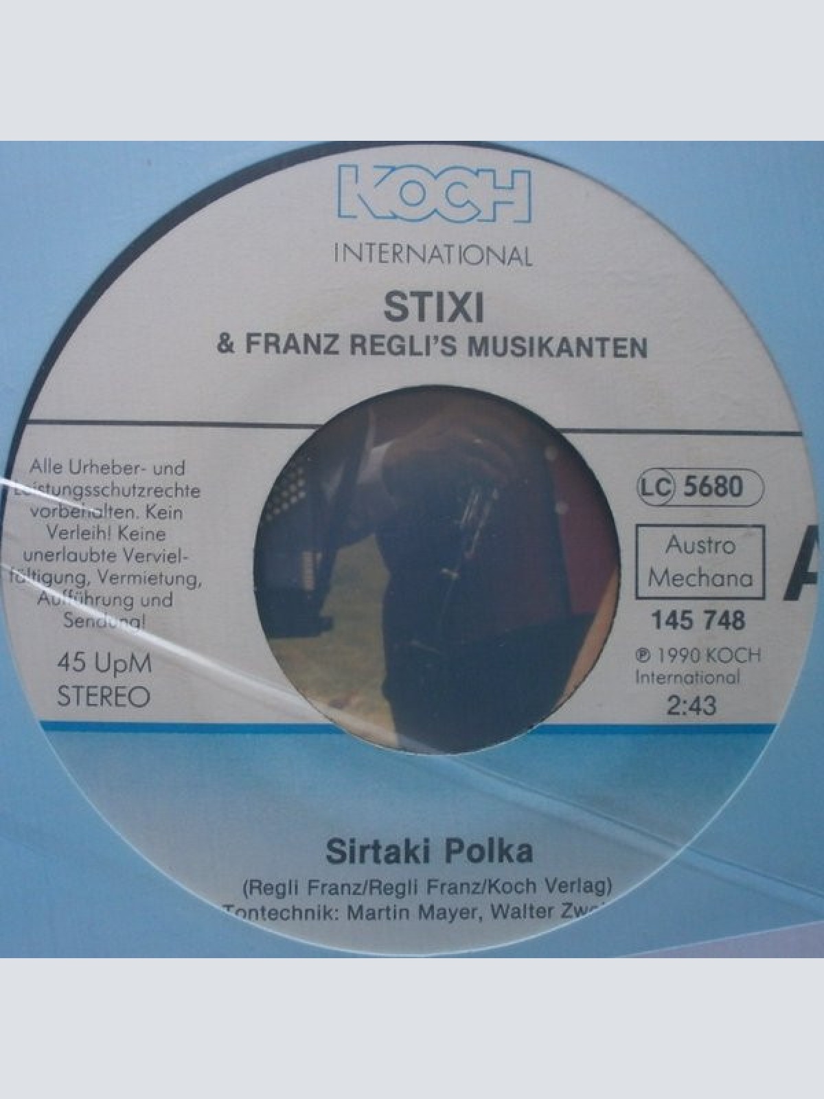Vinyl / Stixi, Sonja (24), Franz Regli's Musikanten - Sirtaki Polka