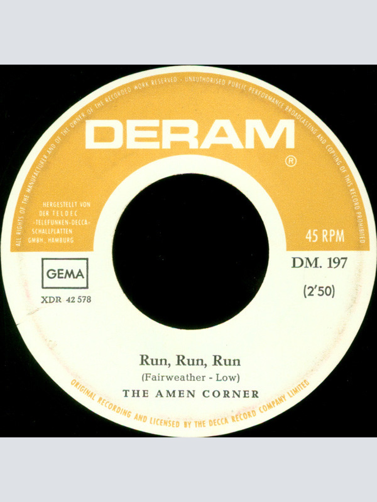 Vinyl / The Amen Corner* - High In The Sky