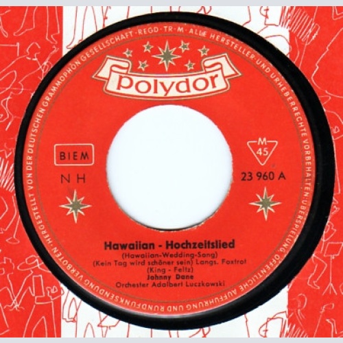 Vinyl / Johnny Dane - Hawaiian-Hochzeitslied (Hawaiian-Wedding-Song) (Kein Tag Wird Schöner Sein)