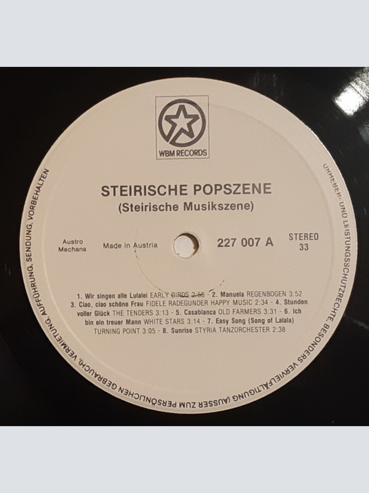 Vinyl / Various - Steirische Popszene (Steirische Musikszene)