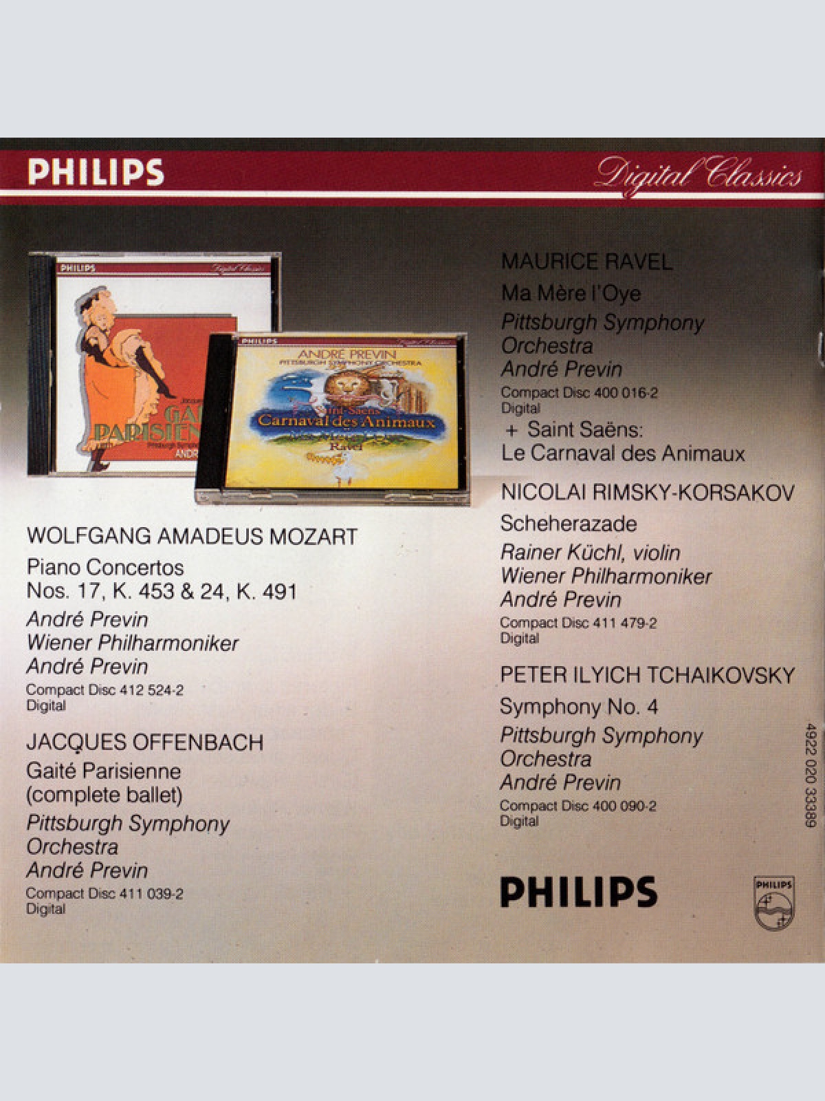 CD / Los Angeles Philharmonic Orchestra, André Previn - Die Moldau