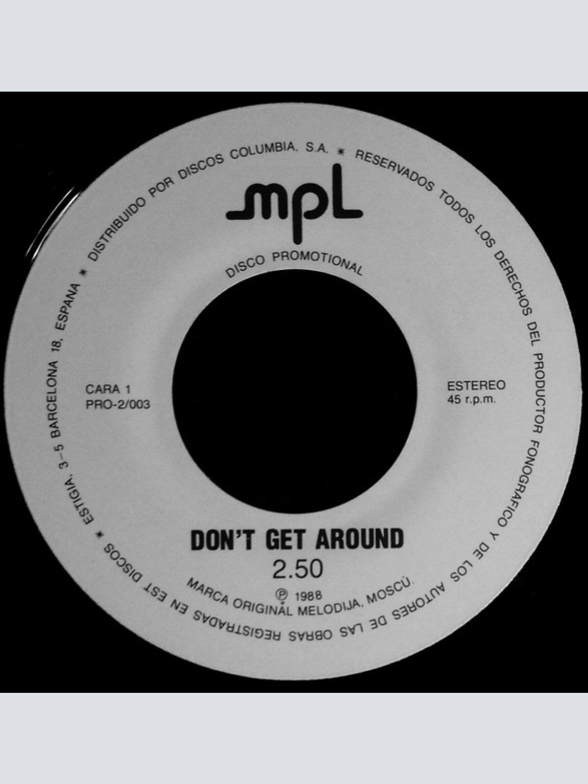 Vinyl / Paul McCartney - Don't Get Around / That's All Right