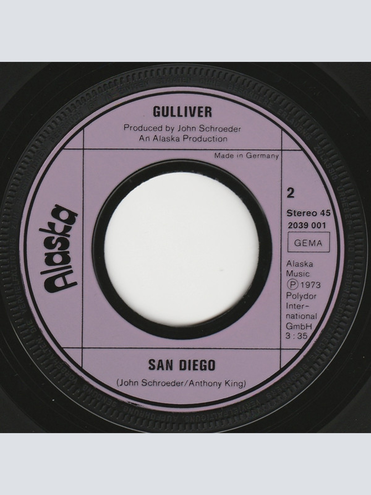 Vinyl / Gulliver (12) - Happy Birthday Sweet Sixteen