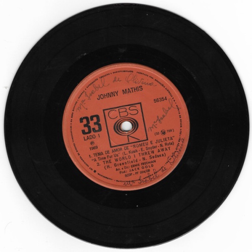 Vinyl / Johnny Mathis - A Time For Us