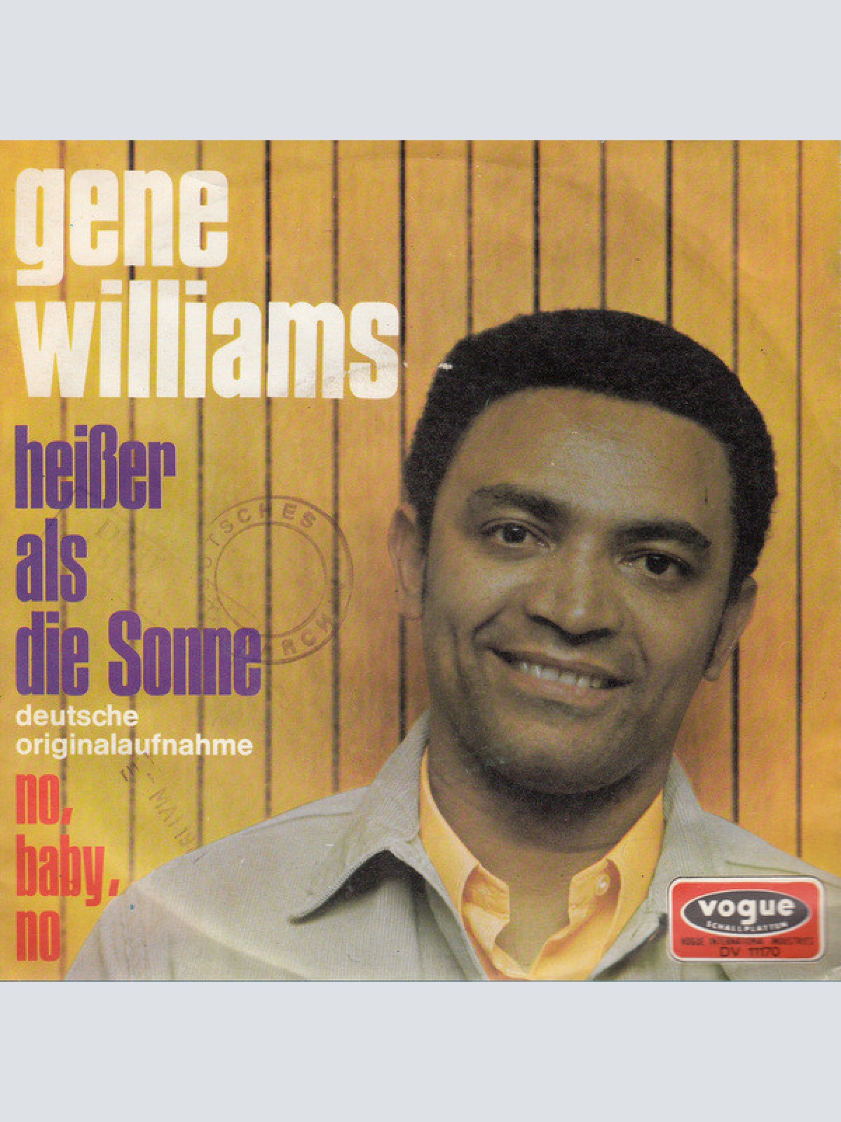 Vinyl / Gene Williams (5) - Heißer Als Die Sonne