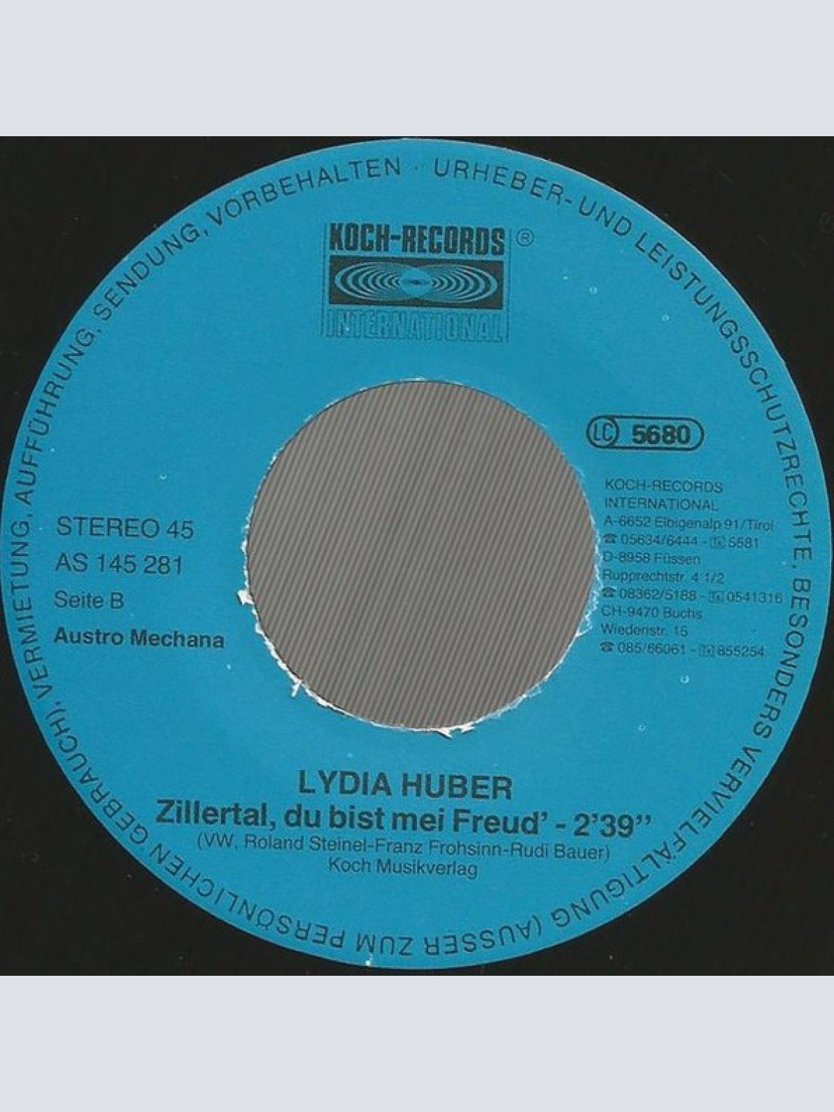 Vinyl / Lydia Huber - Hintertupfing