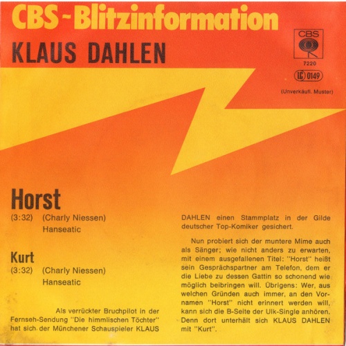 Vinyl / Klaus Dahlen - Horst