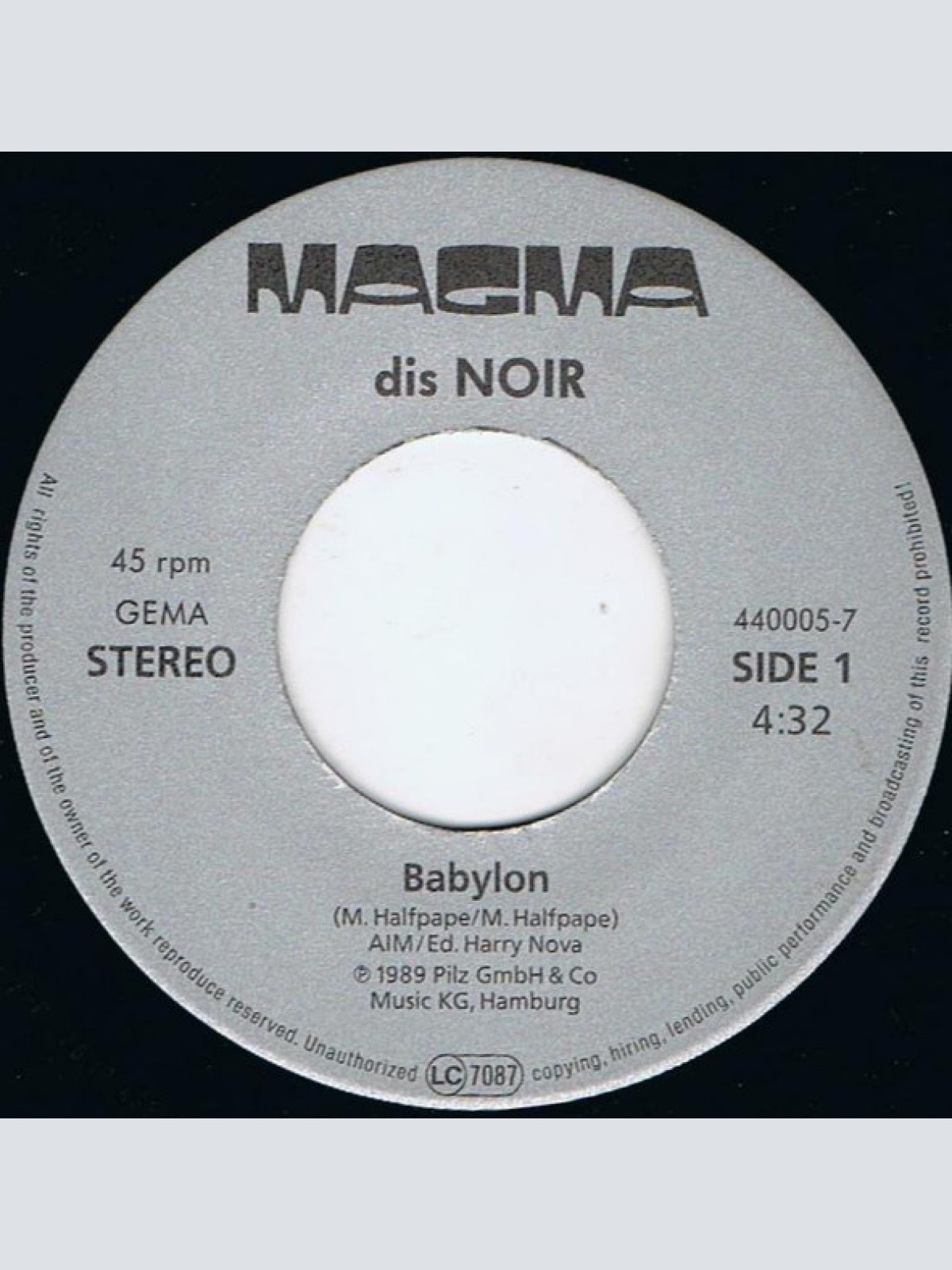 Vinyl / Dis Noir - Babylon