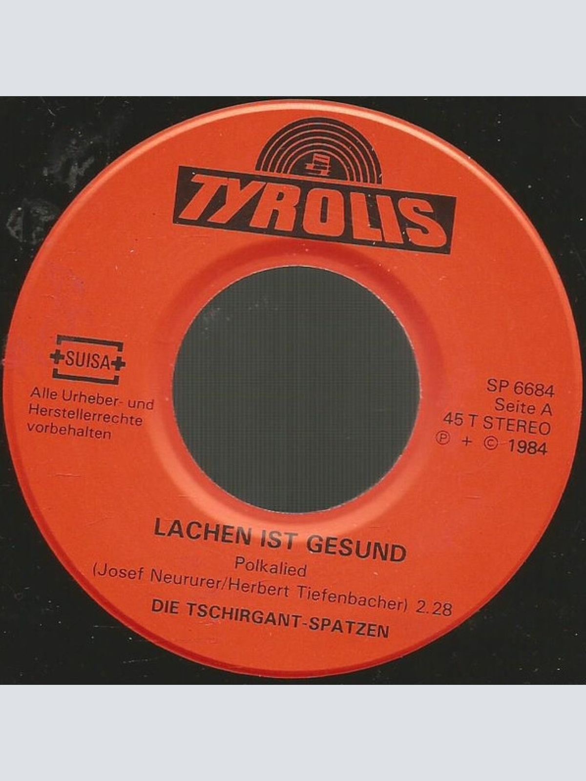 Vinyl / Tschirgant Spatzen - Lachen Ist Gesund / Über Stock Und Stein