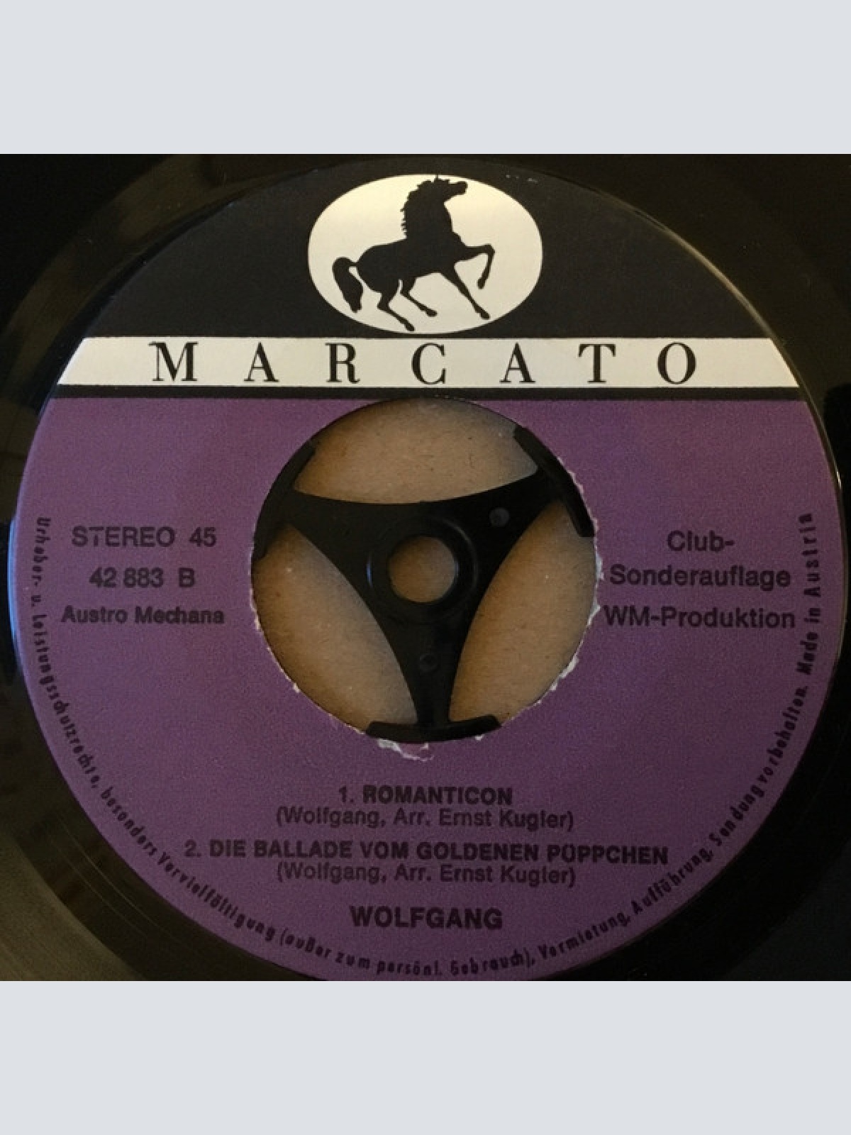 Vinyl / Wolfgang* - Lied Von Der Birke / Abraham