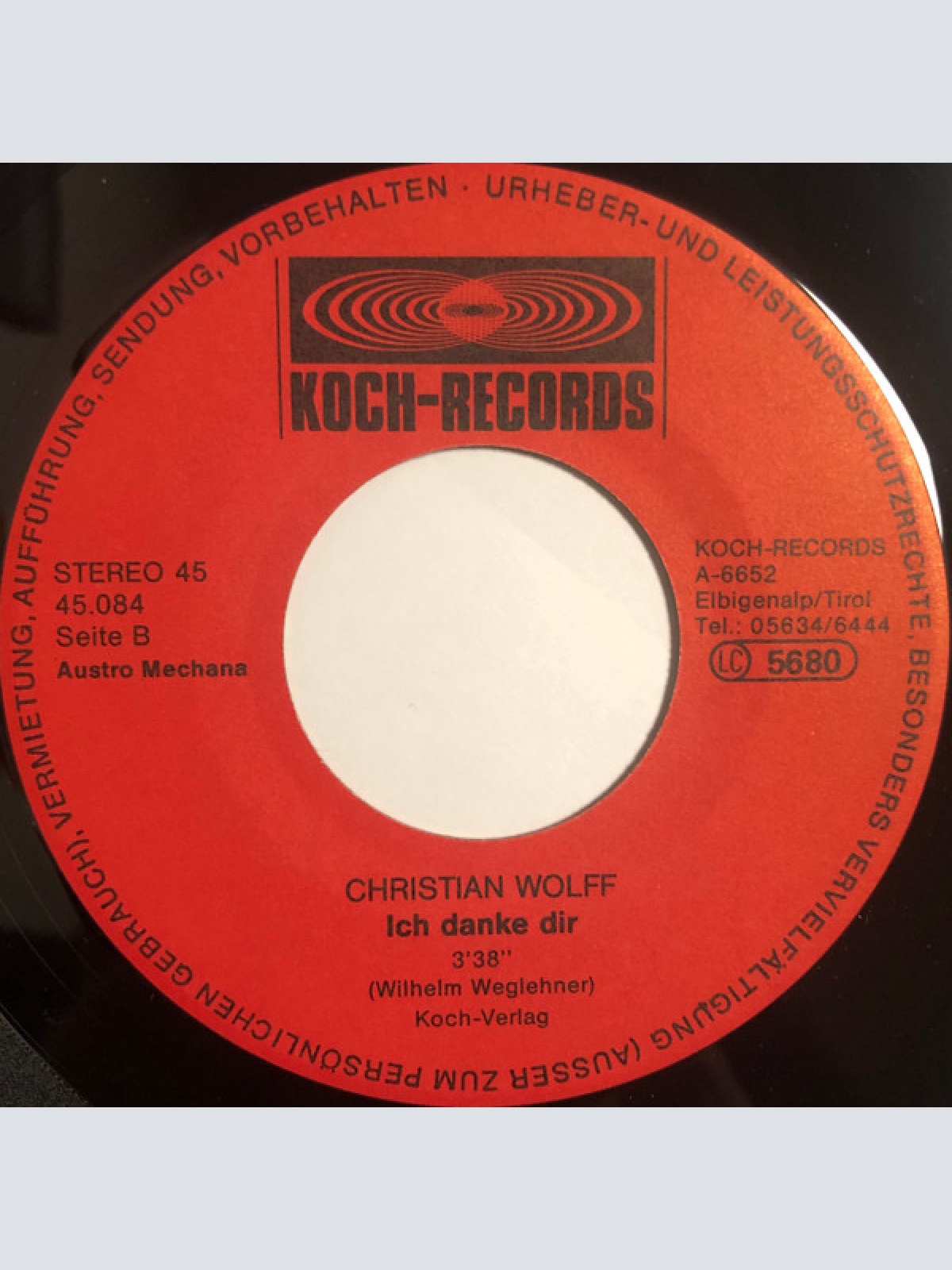 Vinyl / Christian Wolff* - Gina Marina