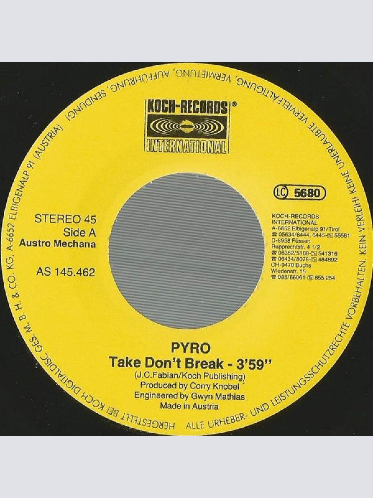 Vinyl / Pyro (9) - Take Don't Break