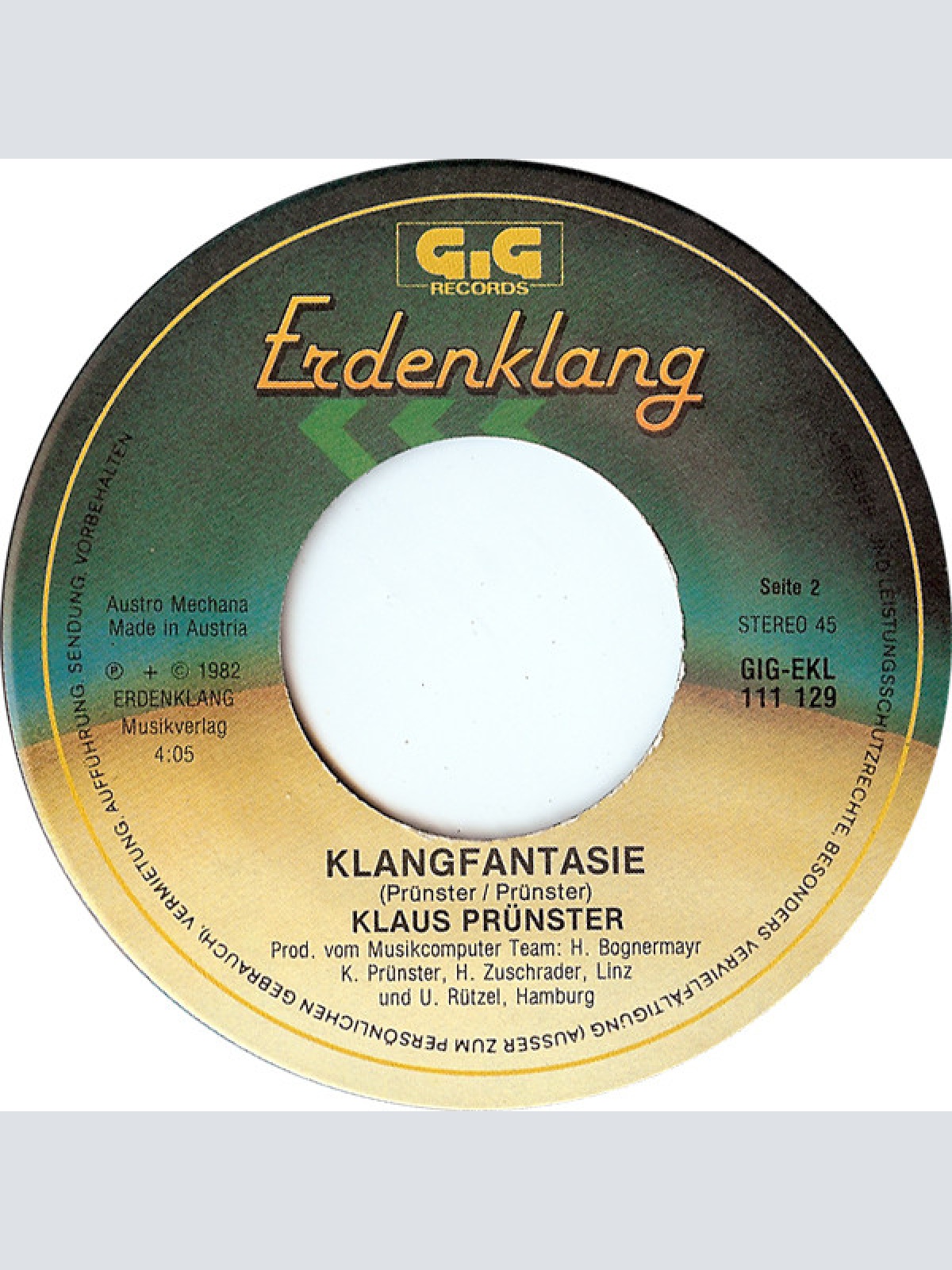 Vinyl / Klaus Prünster - Liebe Mich Wie Ich Bin.