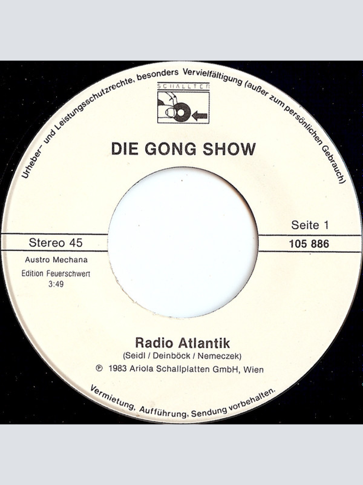 Vinyl / Die Gong Show - Radio Atlantik