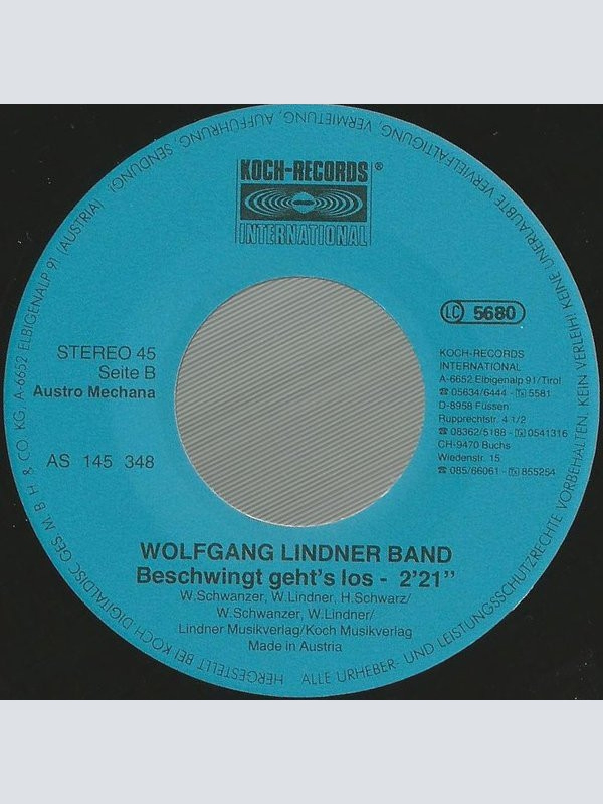 Vinyl / Tiroler Nachtschwärmer & Wolfgang Lindner-Band* - Alles Hat Ein Ende....... Nur Die Wurst Hat Zwei !!