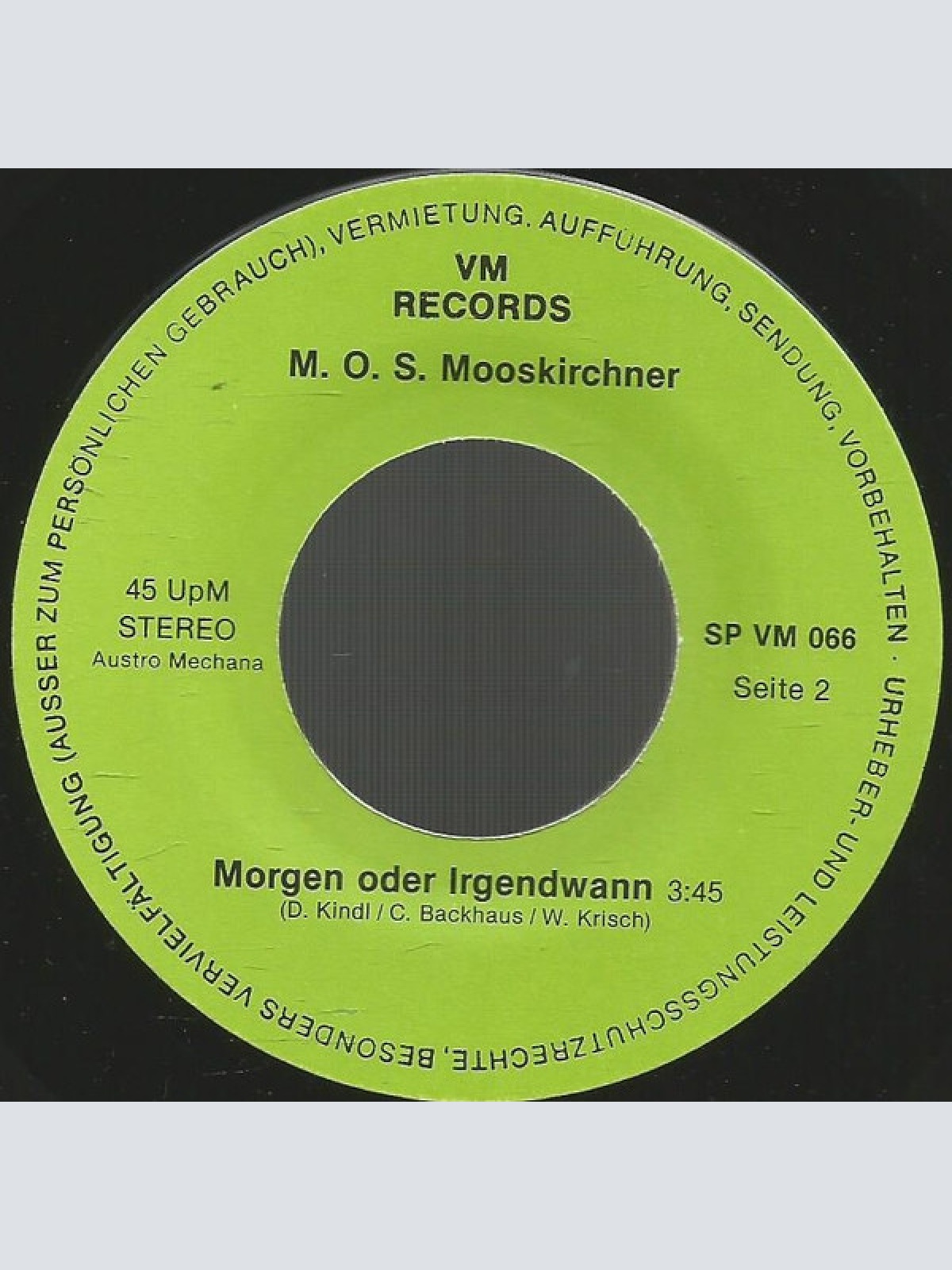 Vinyl / M.O.S. (6) - Insel Der Sehnsucht / Morgen Oder Irgendwann