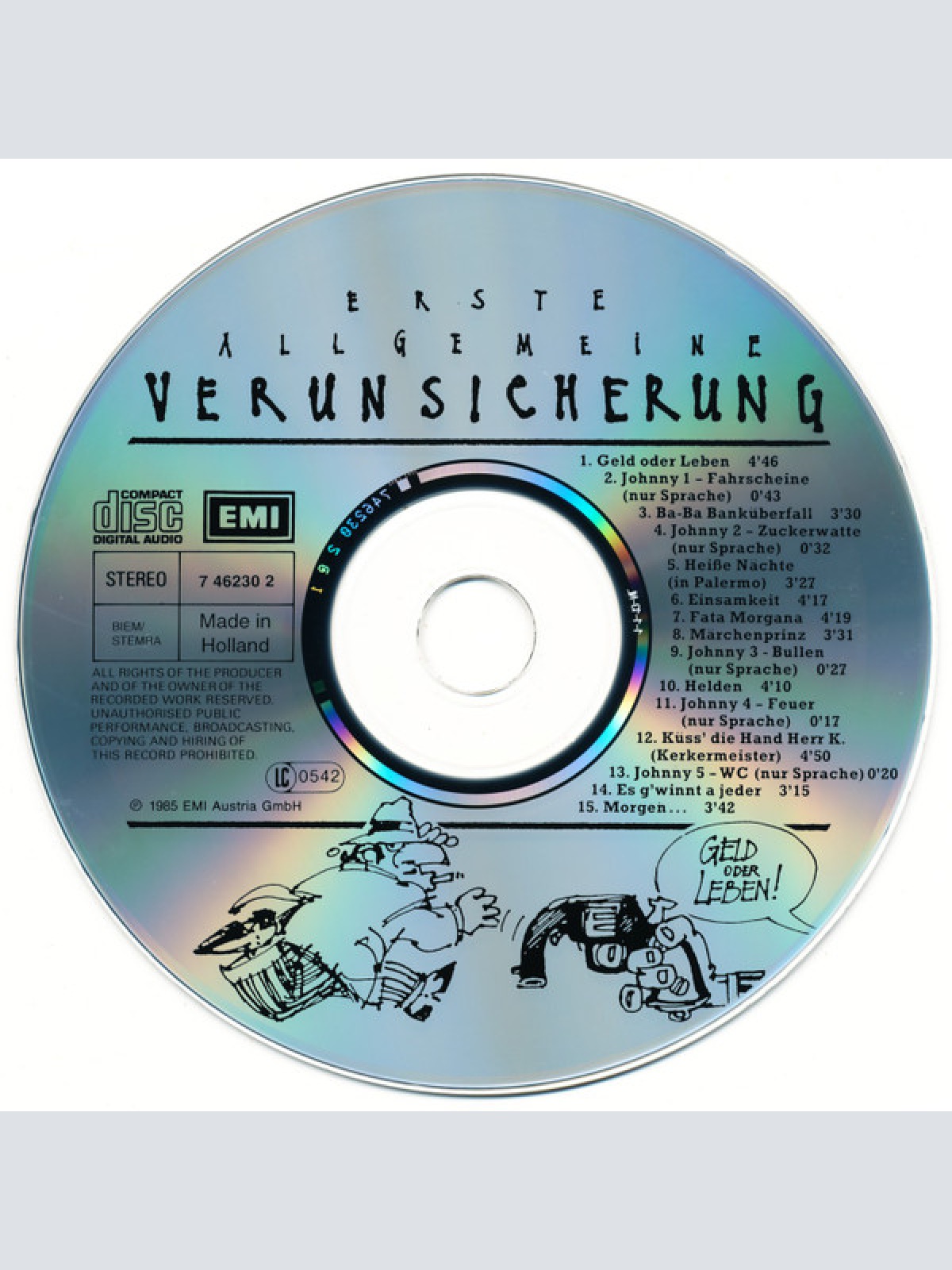 CD / Erste Allgemeine Verunsicherung* - Geld Oder Leben