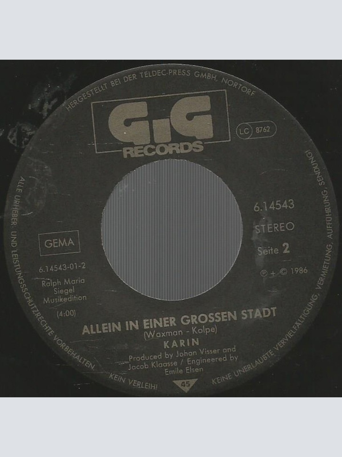 Vinyl / Karin* - Roter Mohn