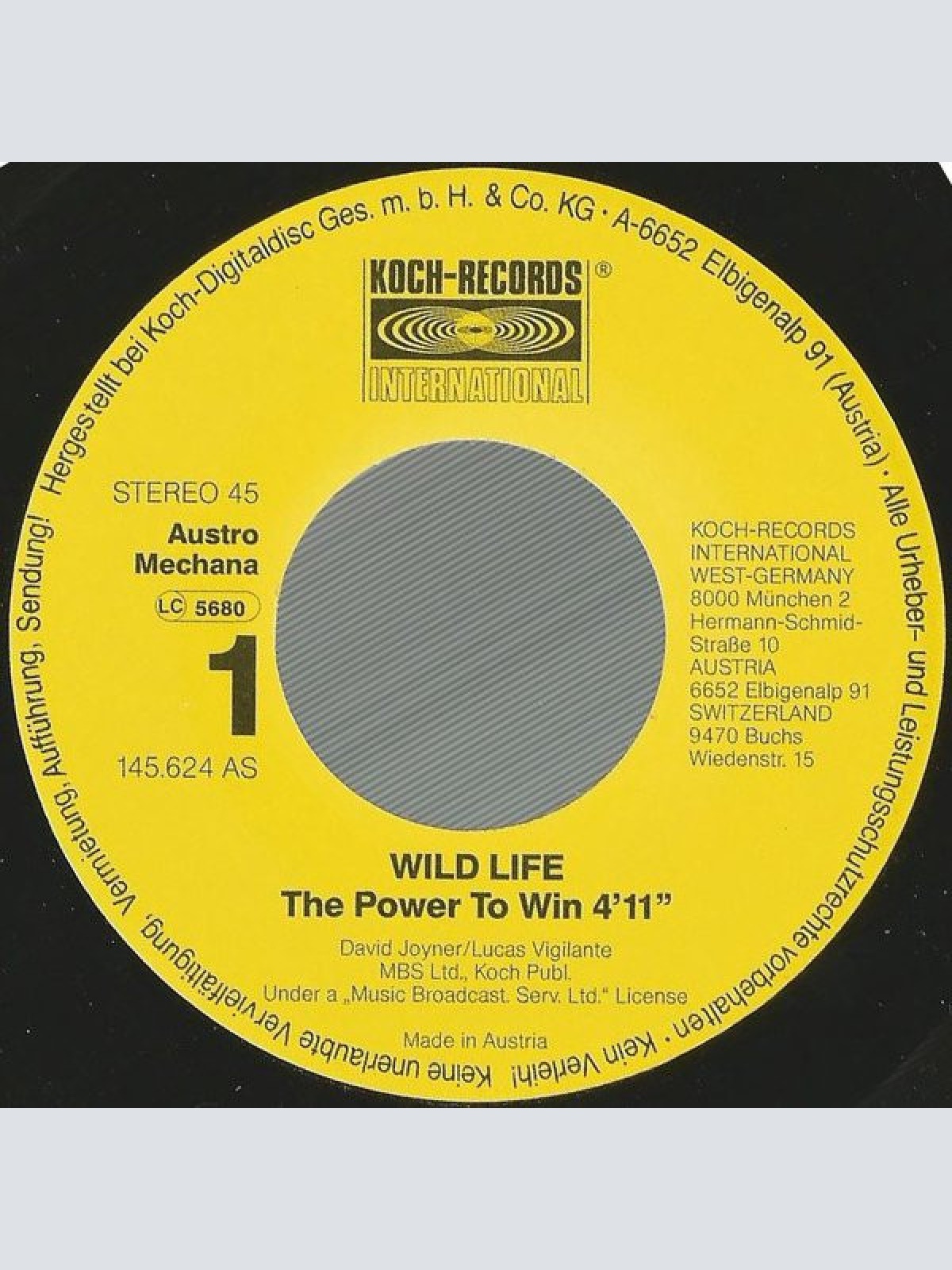 Vinyl / Wild Life (5) - The Power To Win