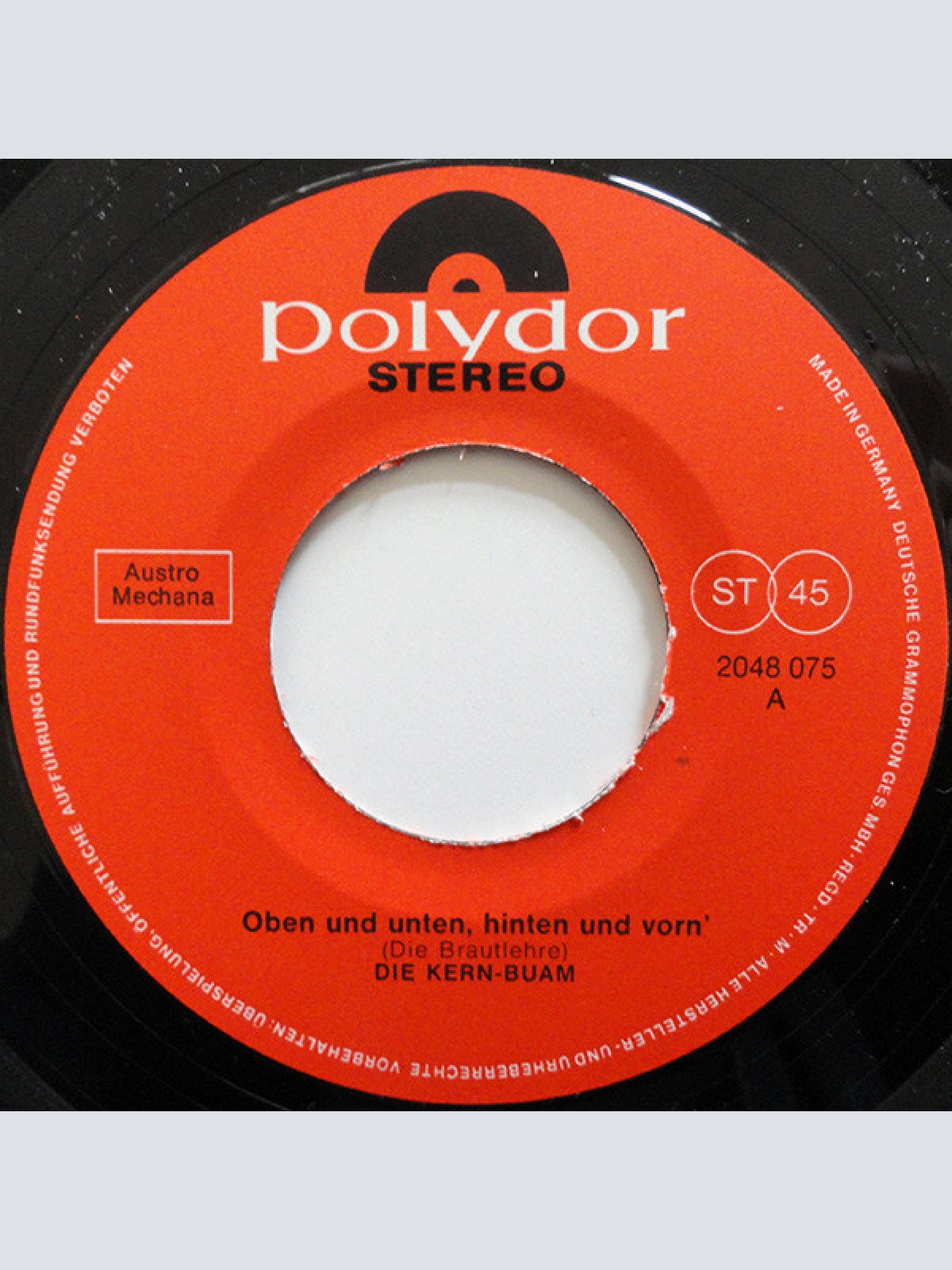 Vinyl / Die Kern-Buam* - Oben Und Unten-Hinten Und Vorn' (Brautlehre)