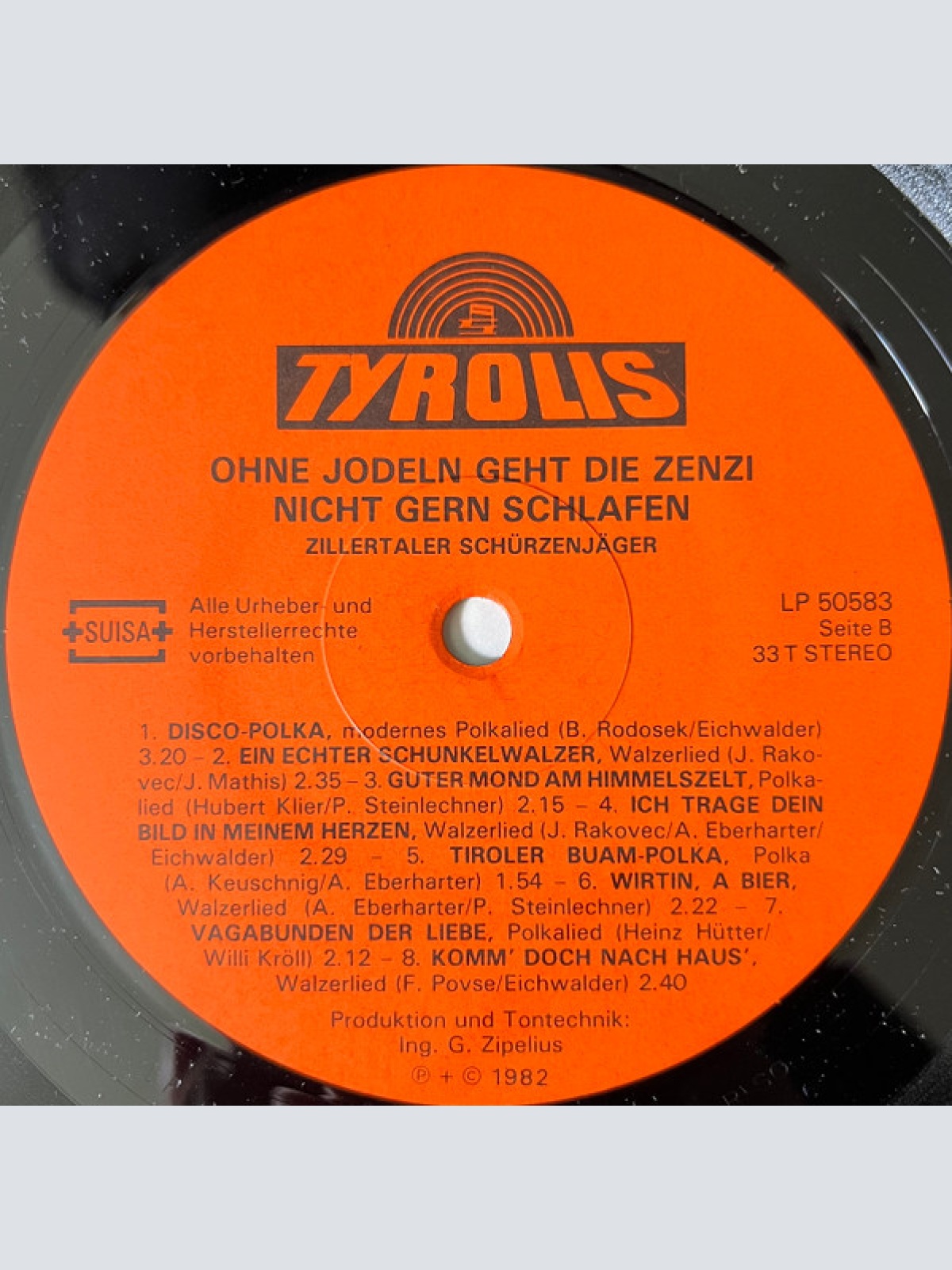 Vinyl / Zillertaler Schürzenjäger - Ohne Jodeln Geht Die Zenzi Nicht Gern Schlafen