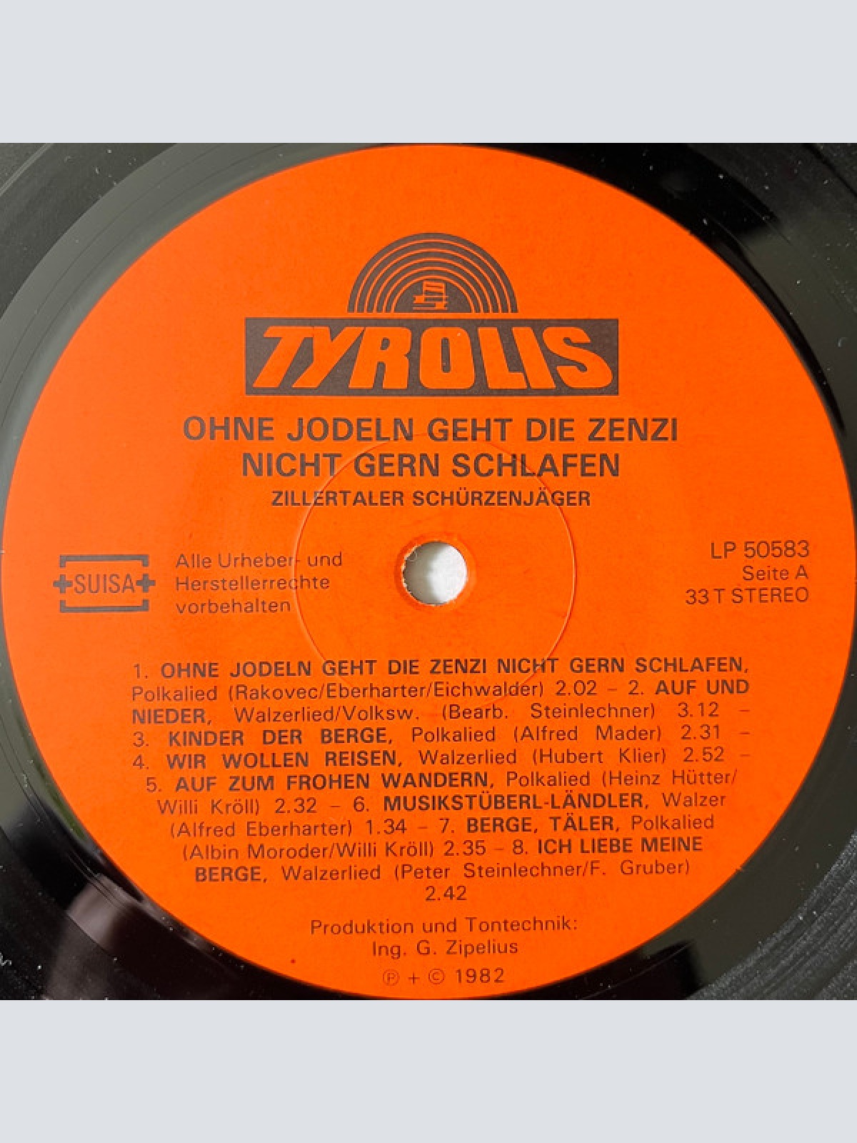 Vinyl / Zillertaler Schürzenjäger - Ohne Jodeln Geht Die Zenzi Nicht Gern Schlafen