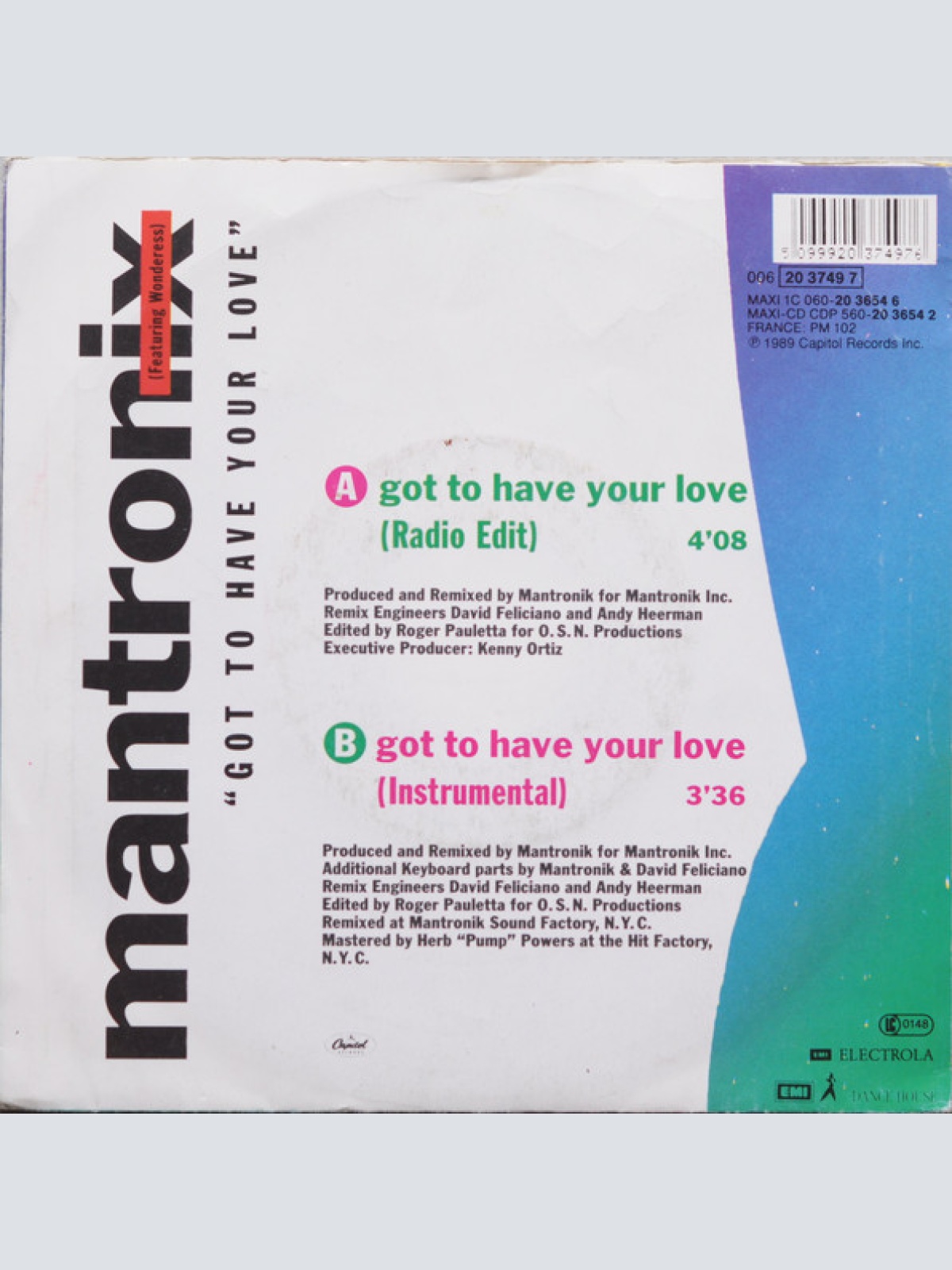 Vinyl / Mantronix - Got To Have Your Love