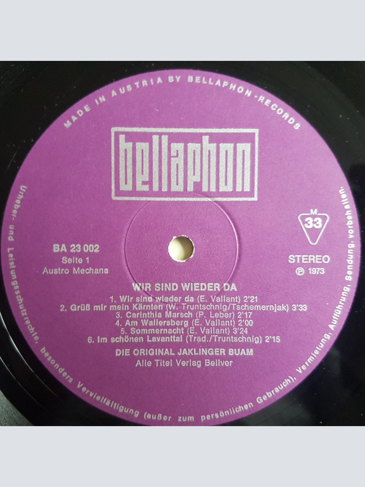 Vinyl / Die Original Jaklinger-Buam - Wir Sind Wieder Da